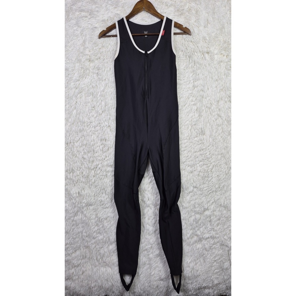 Rapha Womens Cycling Bib Wheel Sucker Winter Tights Sz Large Black Made In Italy